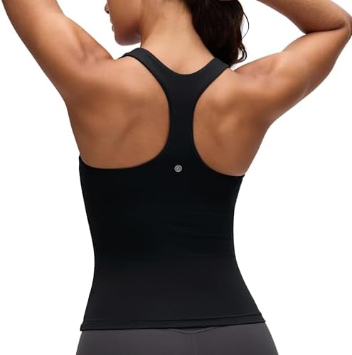 CRZ YOGA Butterluxe Workout Racerback Tank Tops for Women - Padde...