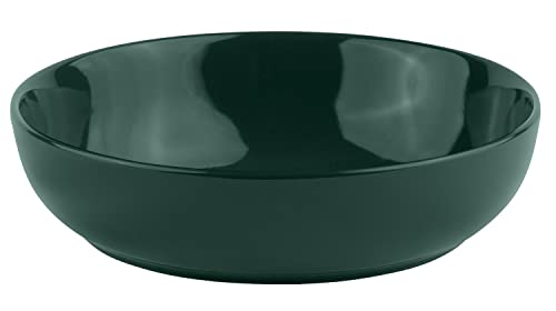 Kook Porcelain Pasta Bowl Set, For Soups And Salads, Serving Bowls, Large Capacity, Microwave & Dishwasher Safe, Set Of 4, 40 Oz (Hunter Green) #TOP1