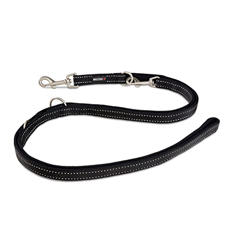 Wolters Führleine Soft & Safe reflektierend Gr.M 200cm x 15mm schwarz/schwarz