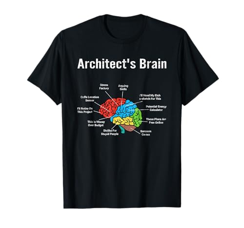 Architektur Gehirn Lustige Architektur Architektur Grafik T-Shirt