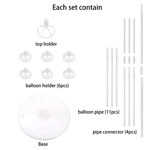Royuye 4 Sets Of Table Balloon Stand Kit Balloon Centerpiece Stand Table Top Balloon Stand Balloon Holder For Table Decorations For Birthday,Celebration And Party Decorations #TOP15
