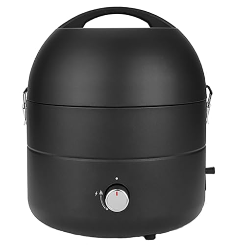 Dual Fuel BBQ Grill for Outdoor Kitchen & Backyard Barbecue - Multi-functional Metal Small BBQ Smoker for Camping, Hiking, Picnic