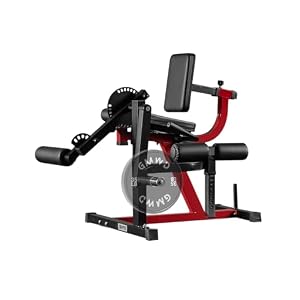 GMWD Leg Extension and Curl Machine, Lower Body Special Leg Machine, Adjustable Leg Exercise Bench with Plate Loaded, Leg Rotary Extension for Thigh, Home Gym Weight Machine