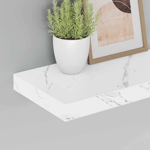Étagère murale marbre blanc pour optimiser vos murs vides avec élégance