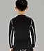 LANBAOSI Boys&Girls Long Sleeve Compression Soccer Practice T-Shirt Black
