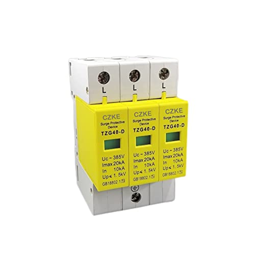 Parafoudre 385VAC AC SPD 3P avec capacité de décharge 10KA 20KA maison