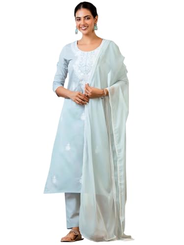 Kurta droit brodé Navlik pour vos événements et soirées d'été