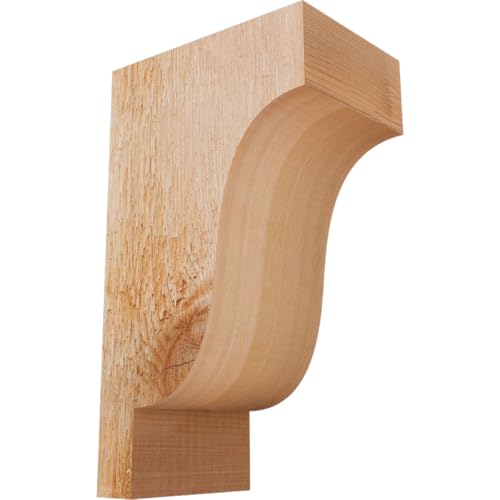 Ekena Millwork COR04X06X10NEW00RWR 4"W x 6"D x 10"H Newport Rough Sawn Corbel, Western Red Cedar