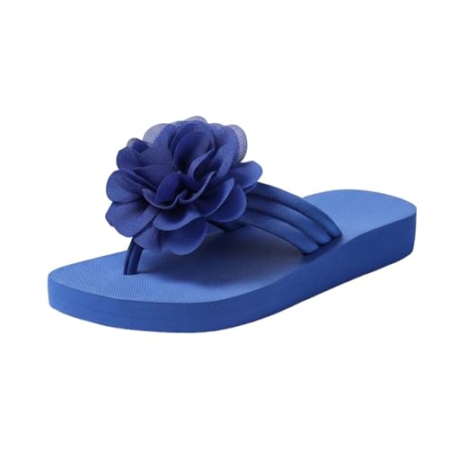 Claquettes femme sandales tongs plates à motif floral plage été confort