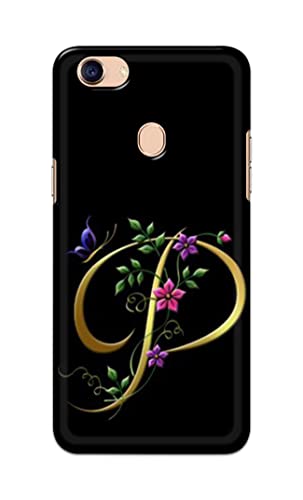 Image of Printed Hard Back Cover Case for Oppo F5 | Oppo F5 Youth | Oppo F5 Plus Back Cover (Alphabet P) -1803