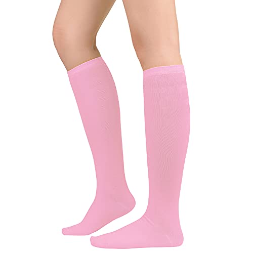 Image of American Trends Womens Athletic Knee High Socks Outdoor Sport Thigh High Stockings Casual Stripes Tube Socks