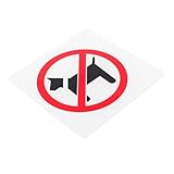 GLEAVI Verbotsschild für Haustiere Hunde Erlaubt Klarer Hinweis für Geschäfte Restaurants und Sauberkeit und