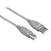 Produktbild Hama USB-2.0 Kabel, A-Stecker auf B-Stecker, Länge 5 Meter, Geschirmt, Grau