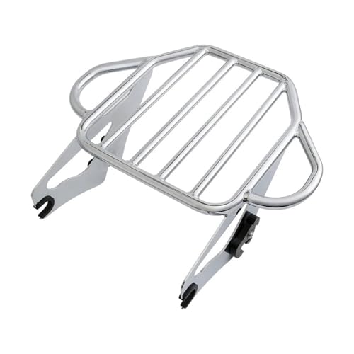 Porte-bagages pour Road Glide en chrome robuste avec fixation rigide amovible