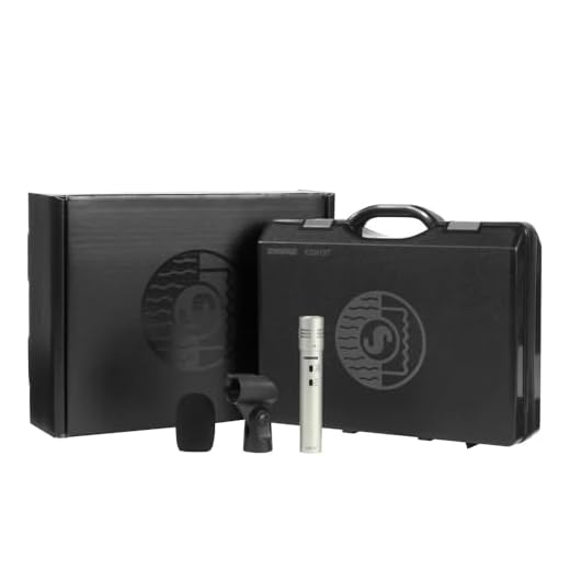 Shure KSM137/SL - Par estéreo con (2) KSM137, (2) Parabrisas de Espuma, Adaptador de micrófono estéreo A27M y Estuche de Transporte
