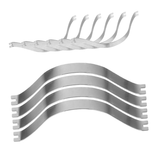 Image of Unomor 500pcs Aluminum Alloy Spring Clips for Picture Frames Backing Clips for Photos and Artwork Reliable and Easy to Install Picture Hanging Hardware