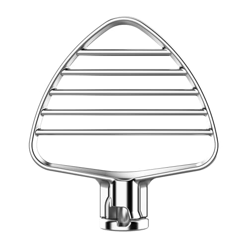 Stainless Steel Beater for KitchenAid 4.5/5QT Tilt Head Stand Mixer, Mixer Paddle for 4.5/5 Quart Tilt Head Stand Mixer, Mixer Attachment for KitchenAid, Dishwasher Safe, Silver