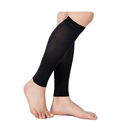 Presadee Calf Slimming 3D Compression Leg Shaping Massaging Effect Workout Circulation Toning Sleeve (Black)