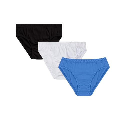 Image of Acumen Men's Underwear Briefs 3-Pack - 100% Combed Cotton, Anti-Bacterial Technology - Premium Ultrasoft Waistband
