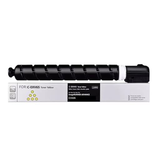 HEMEINY EXV65 Toner Cartridge Replacement for Canon C-EXV65 Toner,Compatible with imageRUNNER C3326i Copier Printer (C-EXV65 Yellow)
