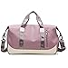 Sac de Sport Sac Voyage Bagage Duffel Fitness Imperméables Travel Bag Gym Vacances Bandoulière Fitness Travail Weekender Oxford Sac à Main Femme Homme (Rose Sac de Sport)