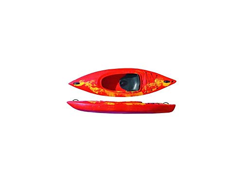 Riber One Man sentarse en kayak (Rojo/Amarillo)