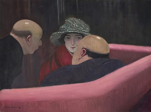 Pintura mural Suzanne de Felix Edouard Vallotton para decorar salones elegantes de 60x90cm