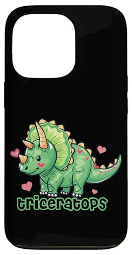 �g���P���g�v�X�A�����A����, Triceratops, Dino, Dinosaur �X�}�z�P�[�X iPhone 13 Pro �p