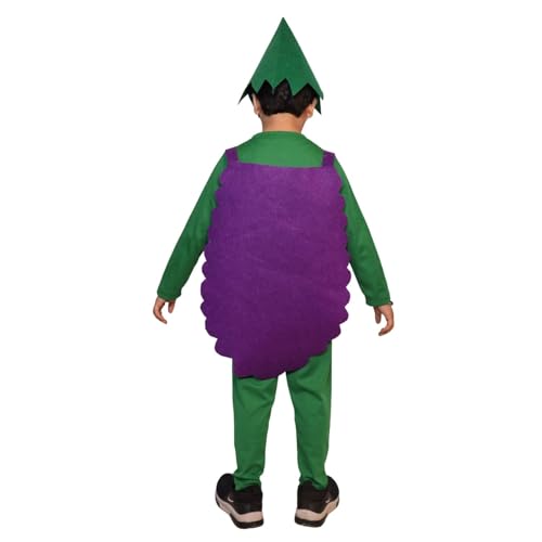 Image of Kaku Fancy Dresses Fruit and Vegetable Costume Paper Cutout with Cap For Kids | Healthy Food Costume For Boys & Girls (Tracksuit Not Included)