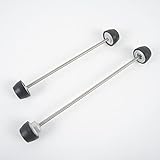 👍【Menge】♦ 1 Paar (vorne + hinten) Wheel Slider Axle Fork Frame Fallschutz für Trident660 21 22 23.