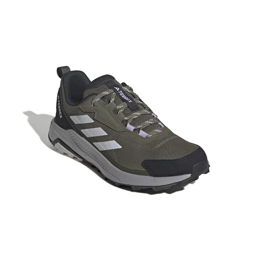 adidas Women's Terrex Anylander Hiking, Olive Strata/Dash Grey/Night Cargo, 9