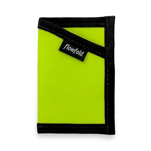 Image of Flowfold Recycled Sailcloth Minimalist Card Holder Wallet | Slim and Durable with Cash pocket and Credit Card Slot | Minimalist Wallet Made in USA Holds 6-8 Cards