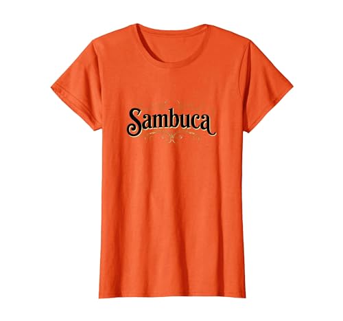 Sambuca Vintage Liqueur T-Shirt, Women, Orange, Medium