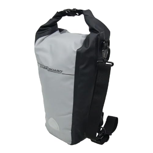 OverBoard Waterproof Pro-Sport Roll-Top SLR Camera Bag, Grey/Black, 15-Liter