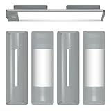 2PC Rotatable Under Cabinet Lights Magnetic Stickys - Rotating Bracket Fittings of Under Cabinet Lighting,Increase The Lighting Angle of Cabinet Lights, for Motion Light Tools(NOT with Light)