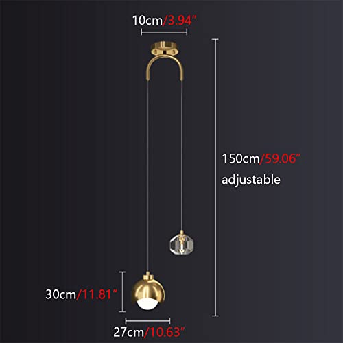 Lampe suspendue de chevet pour libérer l'espace de nuit - 5