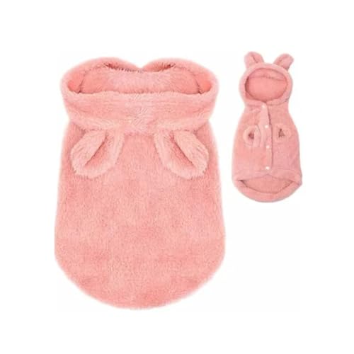 Disfraz de oso de peluche rosa para perro pequeño S