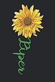  Piper: A cute sunflower floral personalized Lined notebook gift idea for Women or little girls named Piper to make her smile for Mothers Day, or ... Daughter, of all ages that like sunflowers.