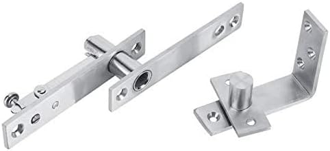 1 Set 360 Degree Stainless Steel Door Pivot Hinge Tall Building Rotary Door Pivot Hinge Install Up and Down for One Set