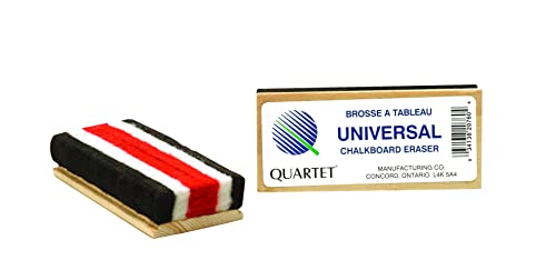 Quartet Universal Chalkboard Eraser - 5.7 L x 2.8 W inches - Wooden Handle with Felt Chalk Duster Cleaner for Blackboard - Great for Office, Home, Teachers, Educators - 1 Count (34 image 3