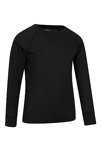 Image of Mountain Warehouse Talus Kids Techtherm Base Layer Top Black (0 3-4y