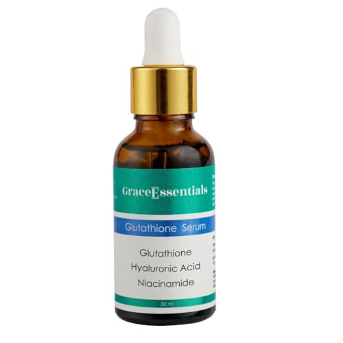 10% Glutathione face serum with Niacinamide, Hyaluronic Acid and Vitamin C for Glowing Skin | Effective for Pore Minimizing | Hydrates and Repairs Skin | For Men and Women 30ml
