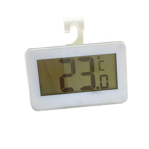SOPOTUTU Termometro Elettronico LCD Alta Precisione per Frigorifero con Display Chiaro e Installazione Attrezzi Misurazione Temperatura per Conservazione Alimenti