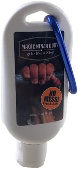 Magic Ninja Dust Premium Liquid Chalk - Stronger Grip & No Mess During Gymnastics, Weightlifting, Rock Climbing, Yoga, Parkour, Ninja Warrior, Pole Fitness & Bodybuilding - 1.7 oz