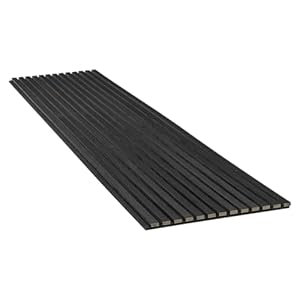 Akupanel | Akoestische Wandpanelen | Zwart | 260 x 52