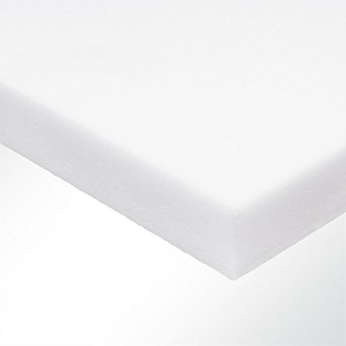 Basotect Schaumstoff B weiß (LxB) 100x50cm Stärke 2-10cm - Akustikschaum zur wirksamen Nachhallreduzierung in Innenräumen