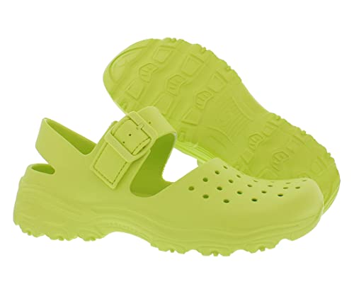 Skechers D'Lites 2.0-Kool Girl Clog Womens Shoes Size 11, Color: Lime