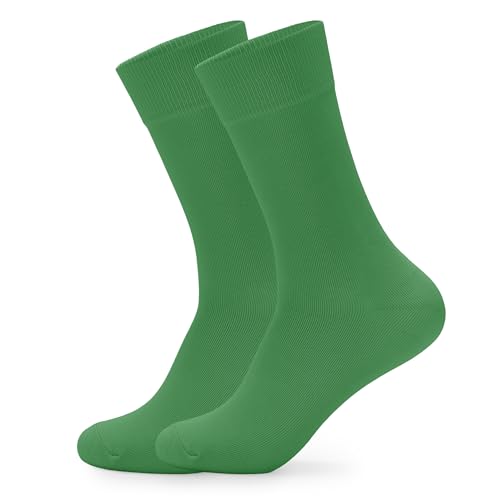 LMHCISO Mens Crew Dress Socks Green Socks Anti Odor for Men Size 8-13