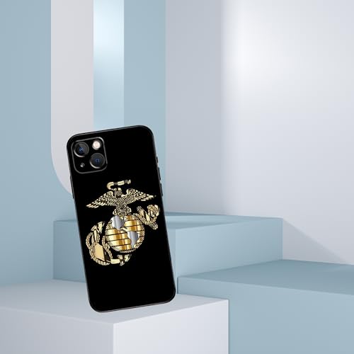 Coque iPhone 16 Pro Max commémorative Marines cadeau idéal doré