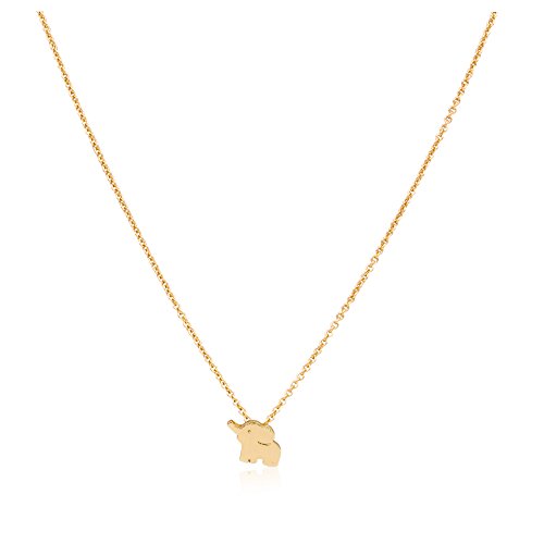Zealmer Women 16K Gold Plated Elephant Necklace
